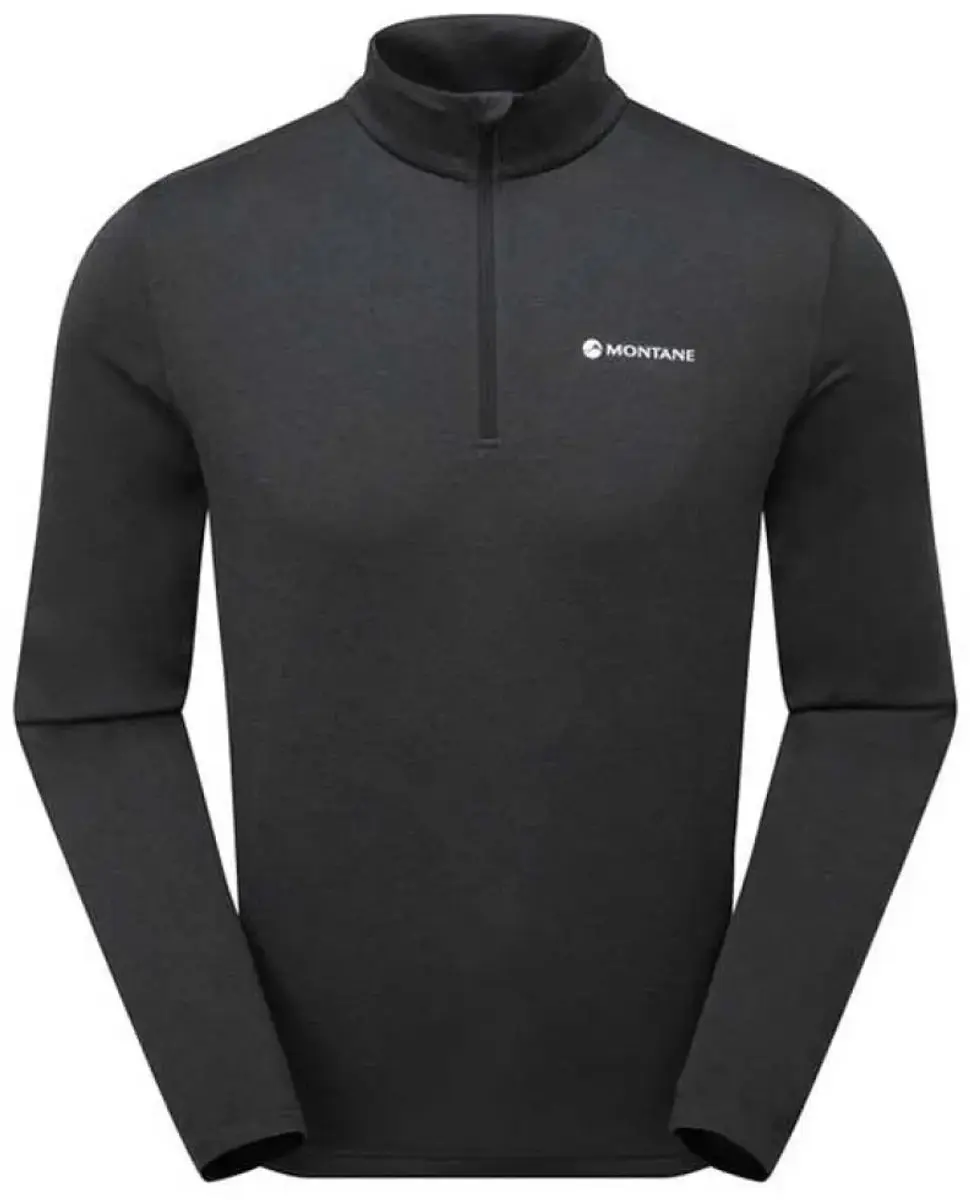 Montane Dart Half Zip T-shirt Lange Mouwen - S - Zwart - afbeelding 3 van 3