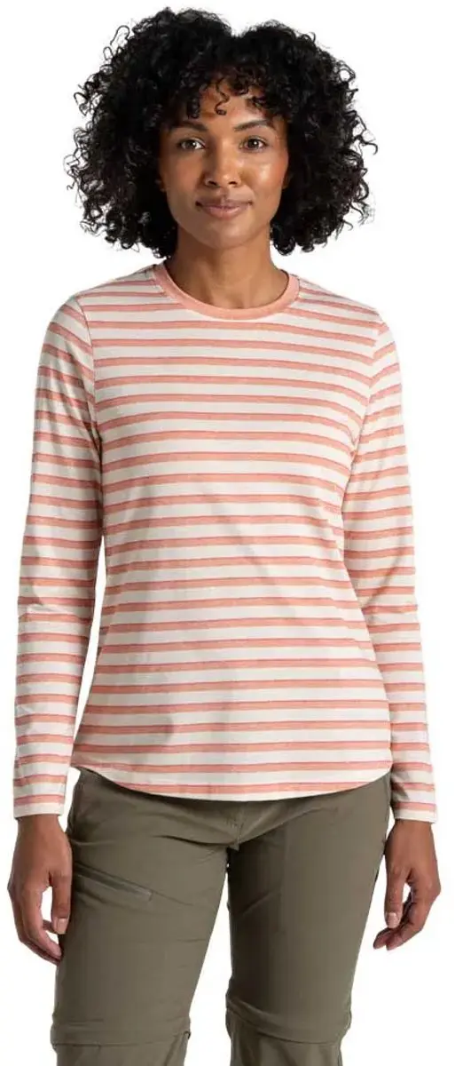 Craghoppers Nosilife Akona T-shirt Met Lange Mouwen Oranje 42 Vrouw
