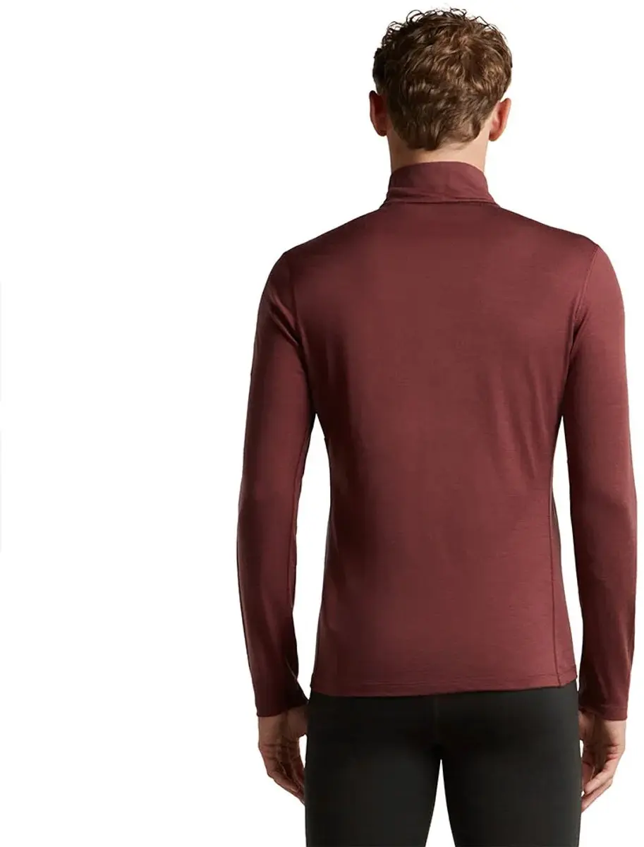 Icebreaker 200 Oasis Half Zip Heren T-shirt - Port - L - afbeelding 2 van 4