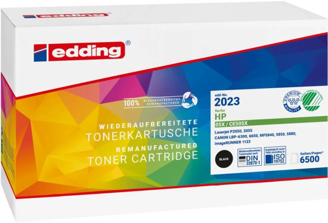 edding Toner Compatibel Zwart 18-2023 - HP CE505X - afbeelding 2 van 5