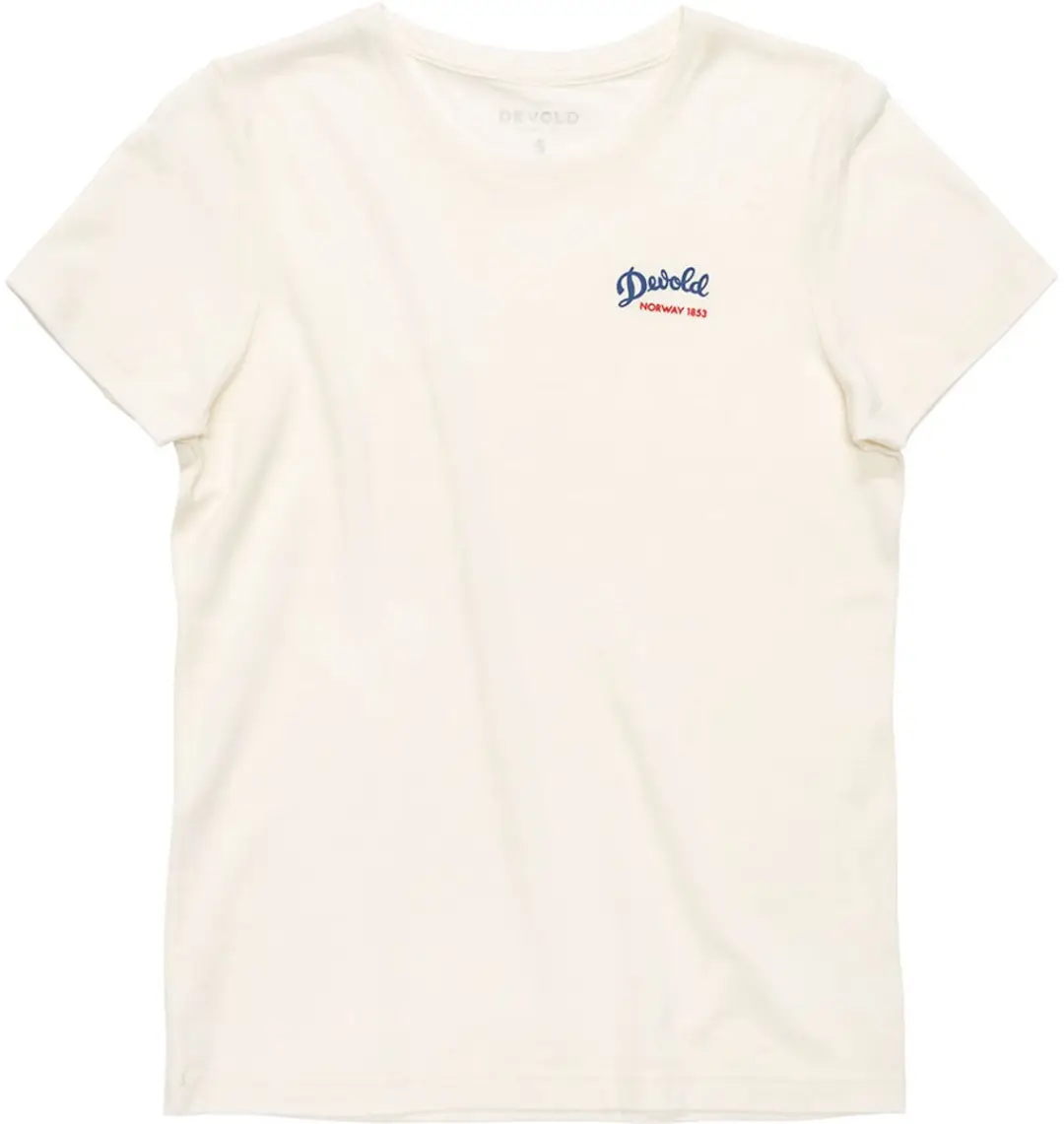 Devold Of Norway Script T-shirt Met Korte Mouwen Wit S Vrouw