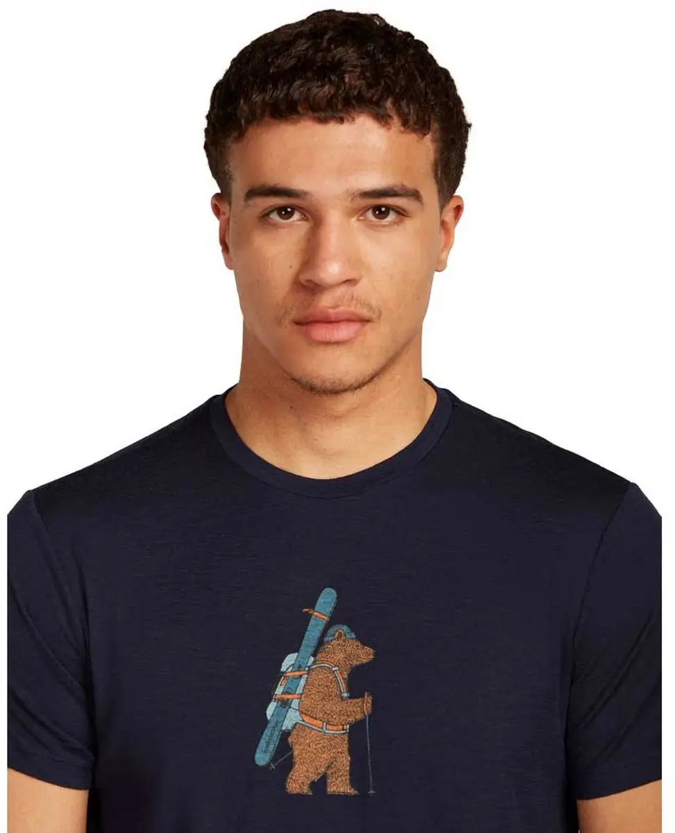 Icebreaker Merino 150 Tech Lite Bear Tour T-shirt Met Korte Mouwen Blauw XL Man - afbeelding 5 van 6
