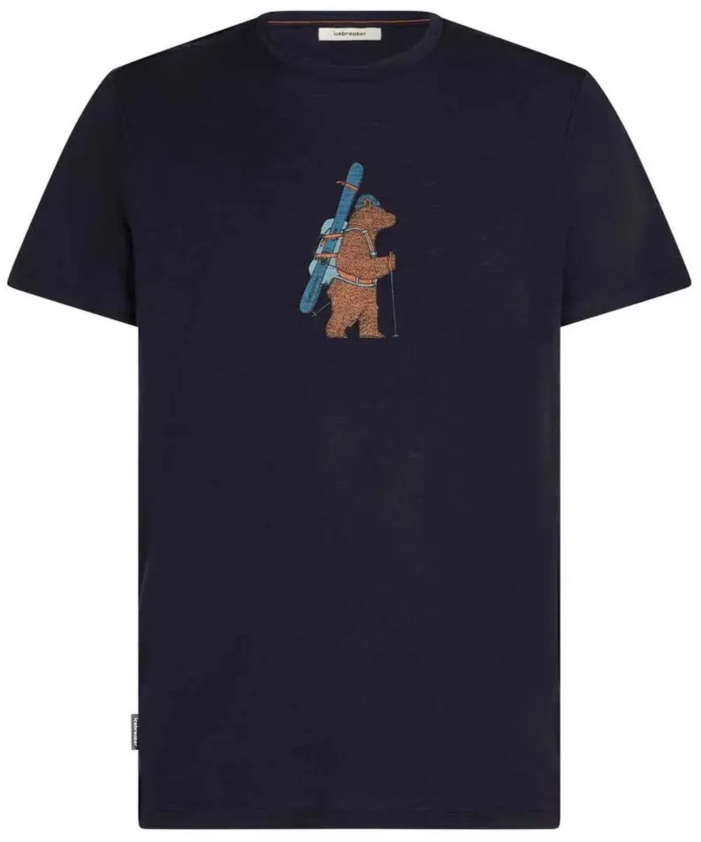 Icebreaker Merino 150 Tech Lite Bear Tour T-shirt Met Korte Mouwen Blauw XL Man - afbeelding 6 van 6
