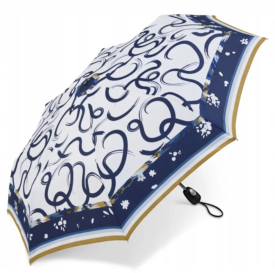 Pierre Cardin Foulard Winddichte Automatische Paraplu Wit