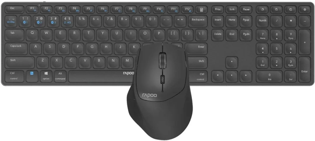 Rapoo 9800M Draadloos Toetsenbord & Muis