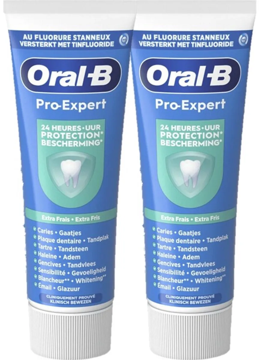 Oral-B Pro-Expert Frisse Adem Tandpasta 2x75ml