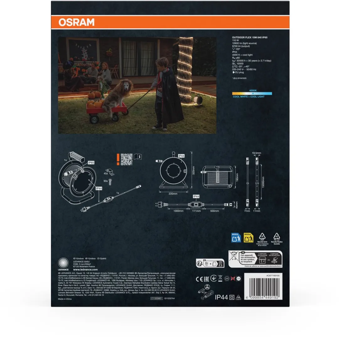 Osram Outdoor Flex LED Strip 15m IP65 - Koelwit 4000K