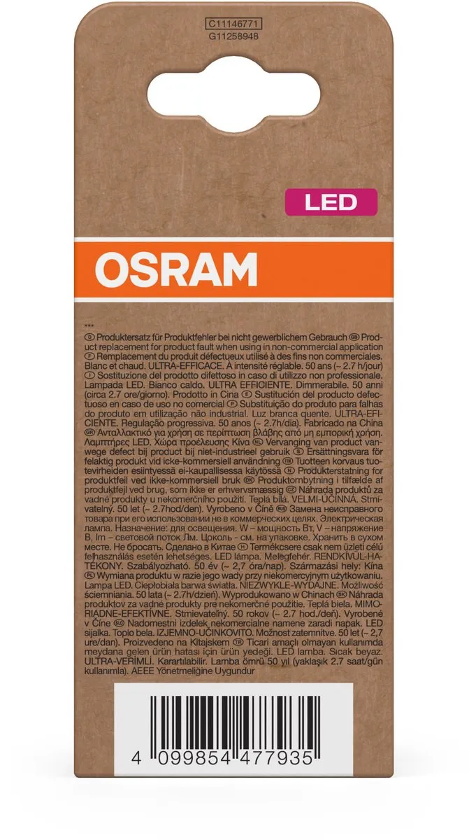 Osram LED A75 Gloeidraadlamp 5W E27 - 1055lm Warm Wit - afbeelding 6 van 6