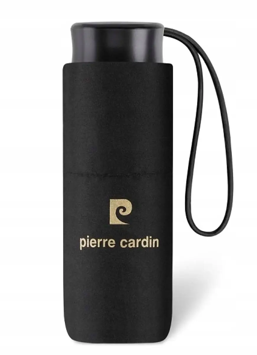Pierre Cardin Paraplu handmatig Opfouwbaar Zwart met Hoes