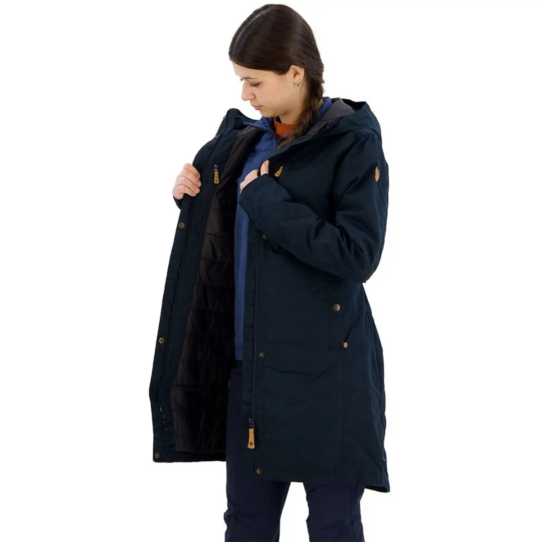 Fjällräven Kiruna Padded Parka Dames Outdoorjas - Dark Navy - afbeelding 4 van 6