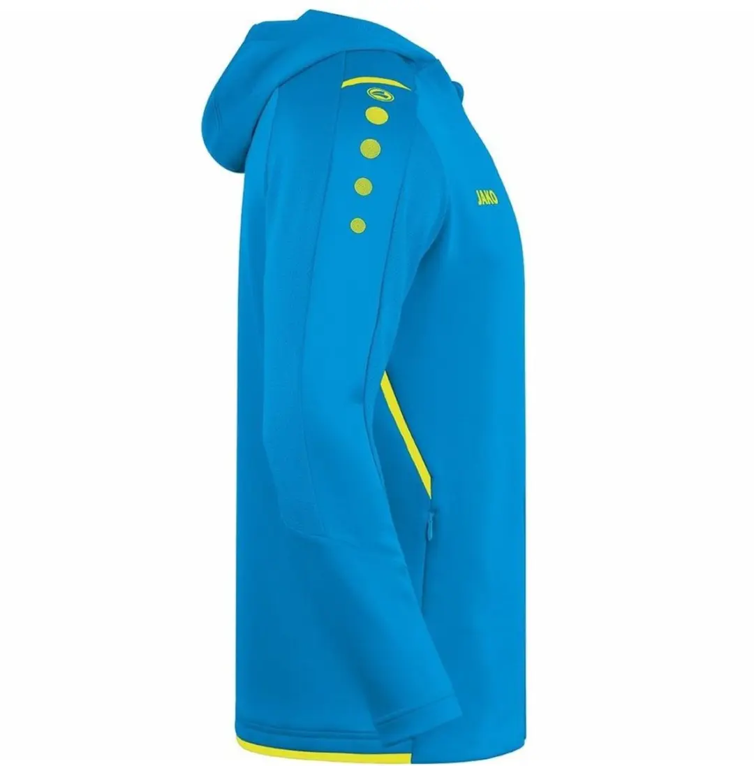 JAKO Challenge Junior Jas met Capuchon - Blauw - 140 - afbeelding 4 van 4