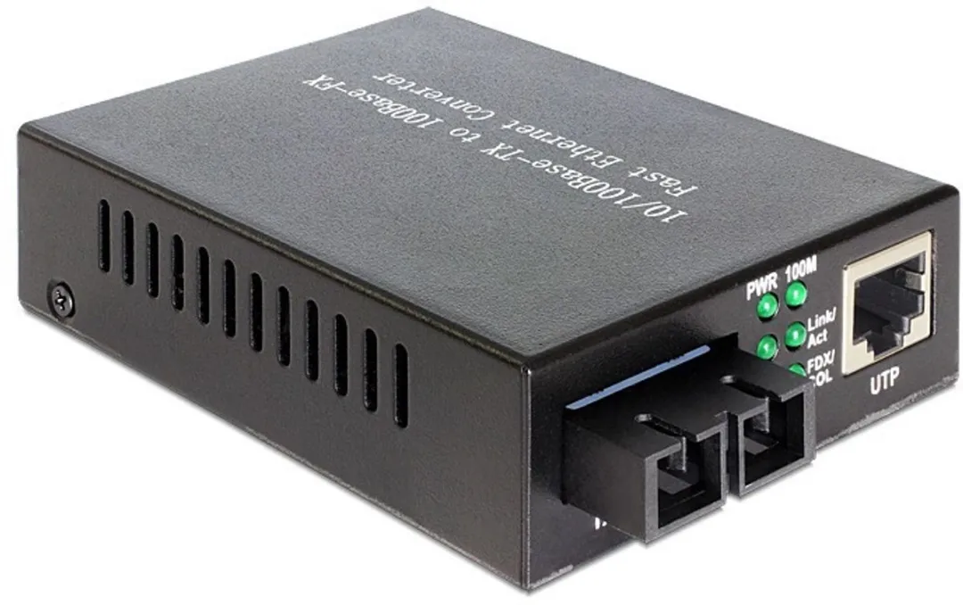 Delock 86216 Medien Konverter 100Base FX 2km - Zwart - afbeelding 2 van 2