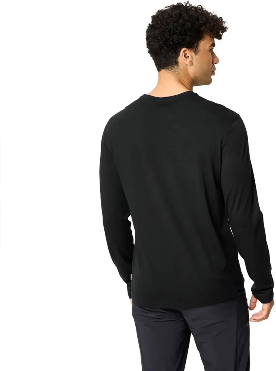 Vaude Essential Wool T-shirt Lange Mouwen - Zwart M - afbeelding 2 van 3