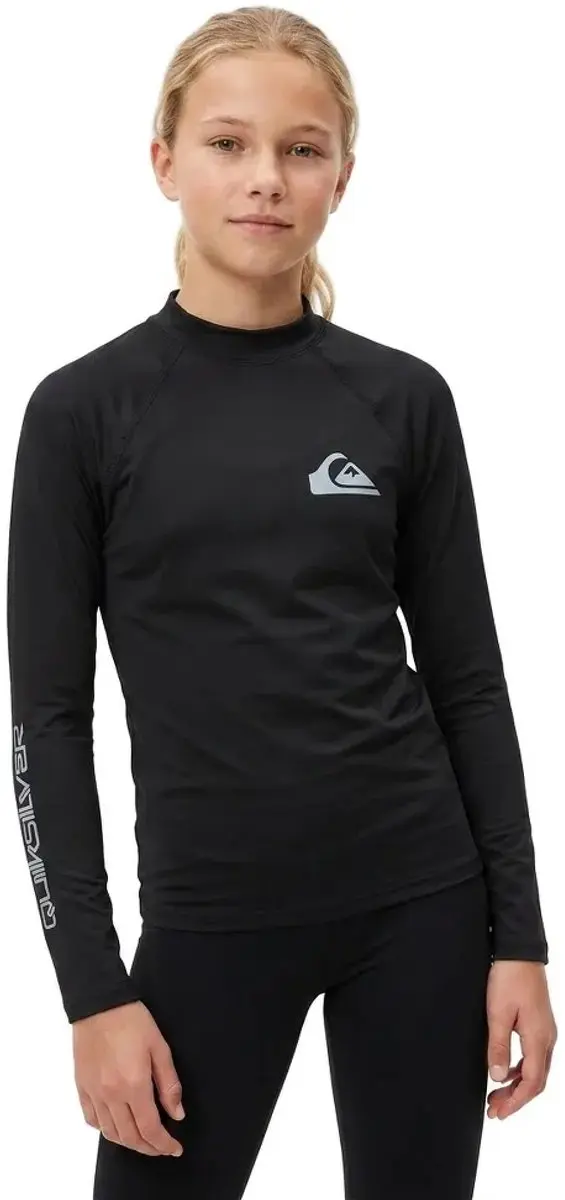 Quiksilver Everyday UPF50 Kinder Surf T-Shirt - Zwart 176 - afbeelding 3 van 4