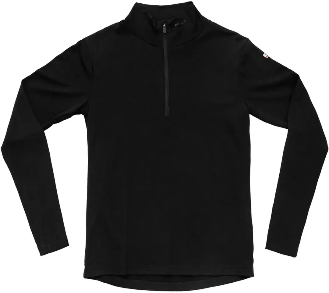 Devold Of Norway Breeze Plus Merino 200 Half Rits Lange Mouw T-shirt Zwart M Vro
