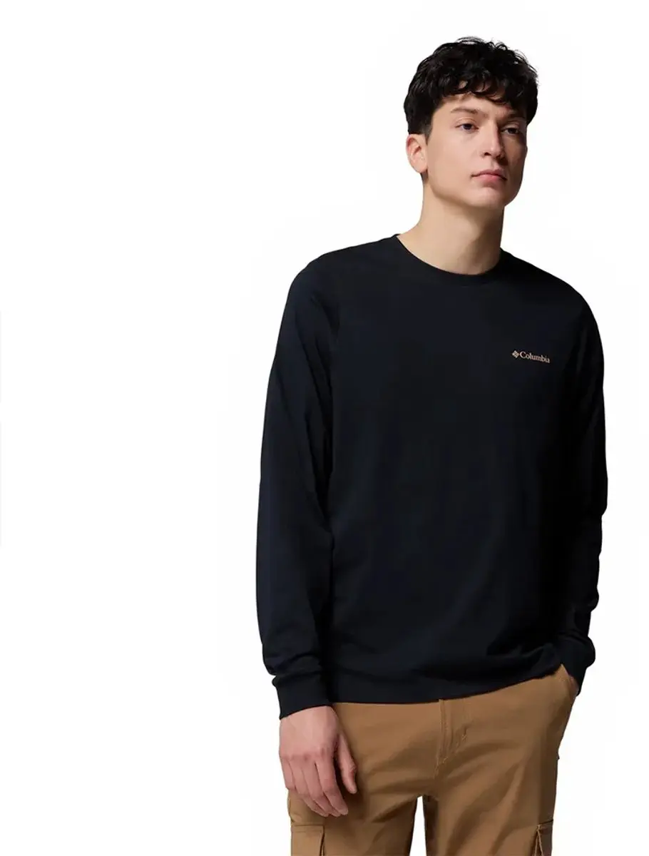 Columbia Csc™ Seasonal Logo T-shirt Met Lange Mouwen Zwart L Man