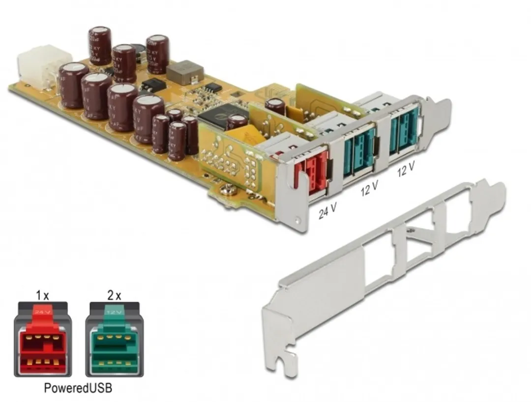 Delock PoweredUSB PCIe Kaart