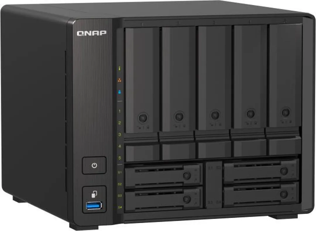 QNAP TS-H973AX-32G NAS-server - 9 Sloten - 4 Kernen - Zwart