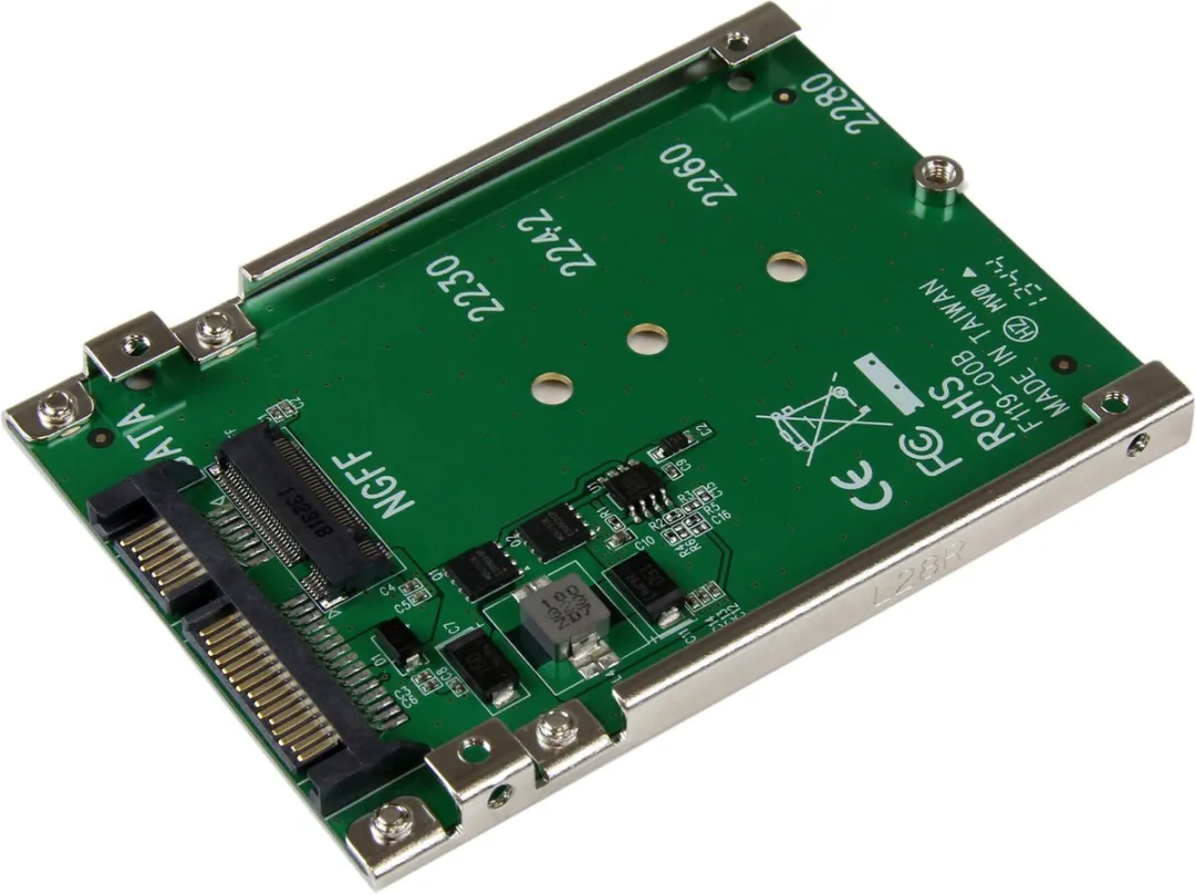 Startech SAT32M225 M.2 SSD naar 2,5 inch SATA-adapter - Groen - afbeelding 6 van 6