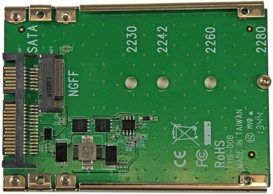 Startech SAT32M225 M.2 SSD naar 2,5 inch SATA-adapter - Groen