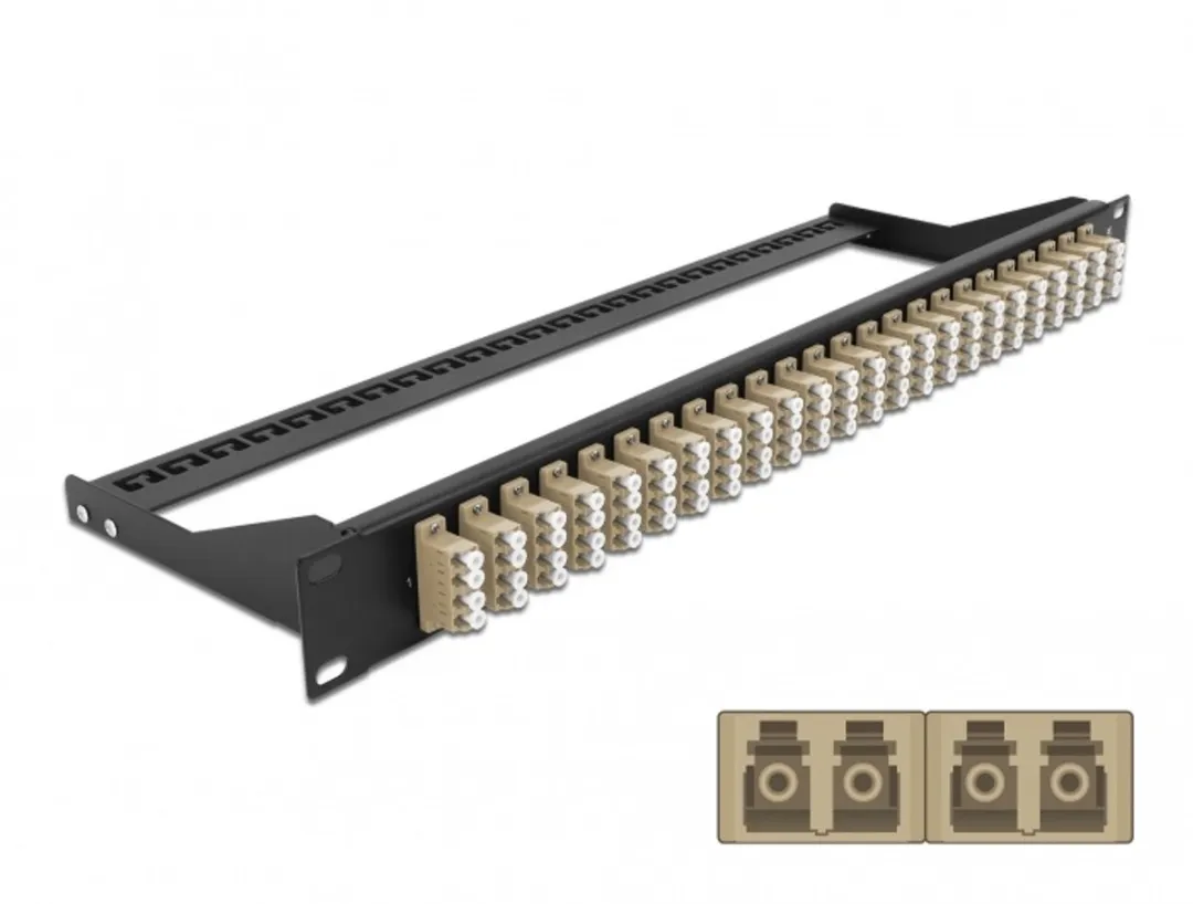 Delock 19" Fibre Patch Panel 24x LC Quad