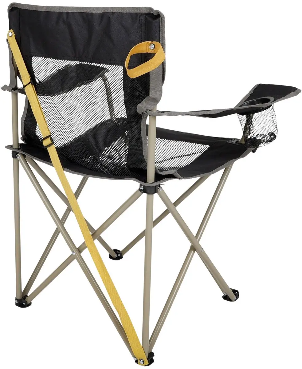 Regatta Isla Streamair Vouwstoel - 90 kg - Zwart/Grijs - afbeelding 6 van 6