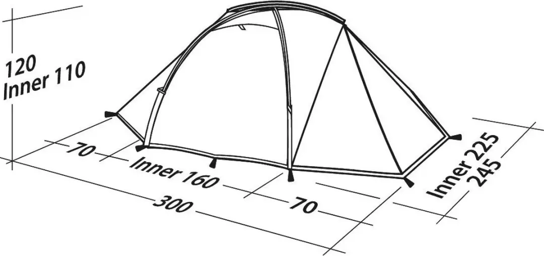 Robens Lodge Pro 3 Trekkerstent - 3 Personen - Groen - afbeelding 4 van 6