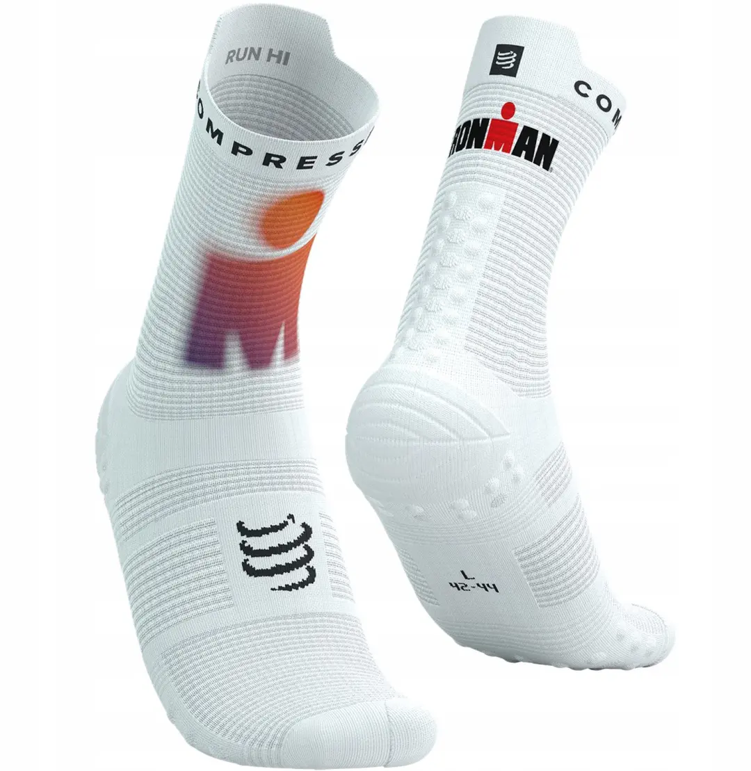 Compressport PRORACING V4 Run High Iron Man Sokken