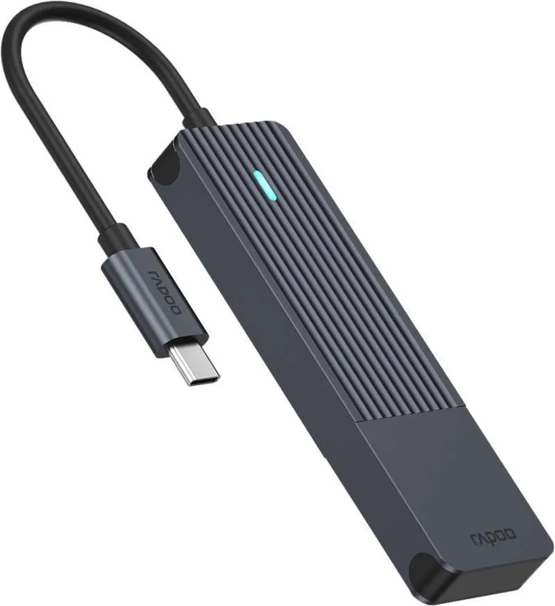Rapoo UCH-4001 USB-C Hub 4x USB-A - Donker Grijs