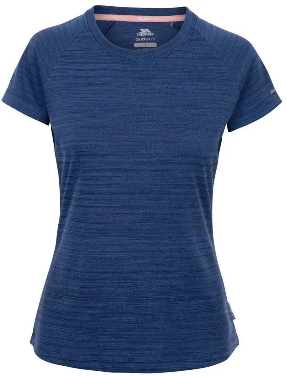 Trespass Vickland Dames T-shirt - Navy Marl - XXL - afbeelding 4 van 6