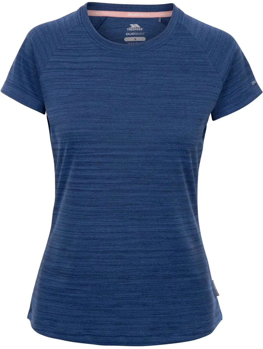 Trespass Vickland Dames T-shirt - Navy Marl - XXL - afbeelding 5 van 6