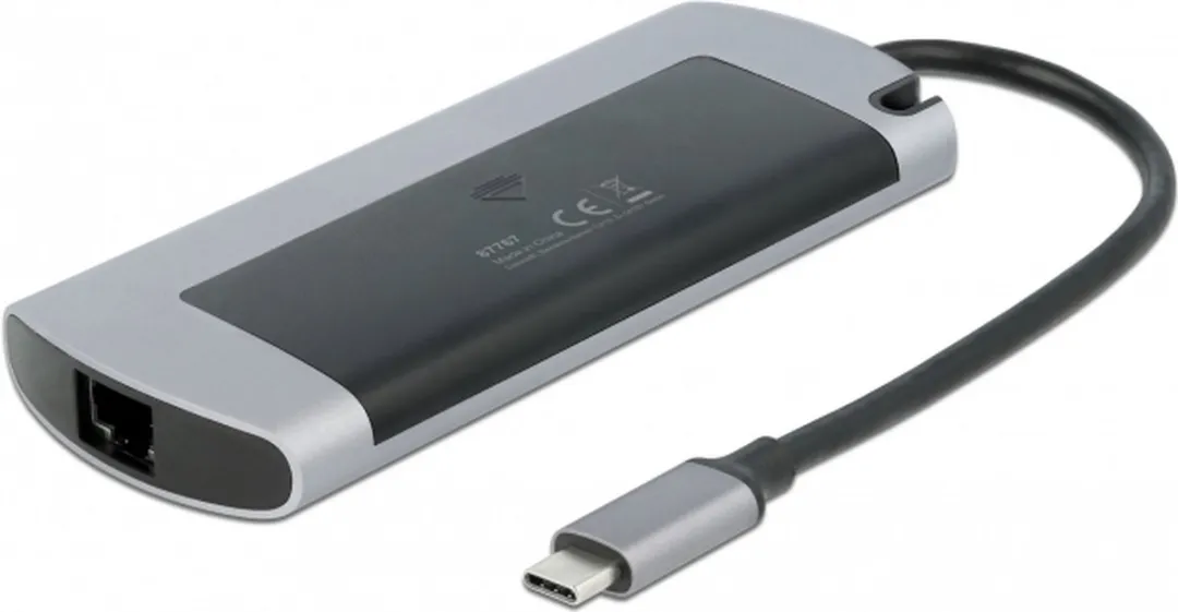 Delock 87767 USB-C Docking Station - M.2 Slot - Grijs