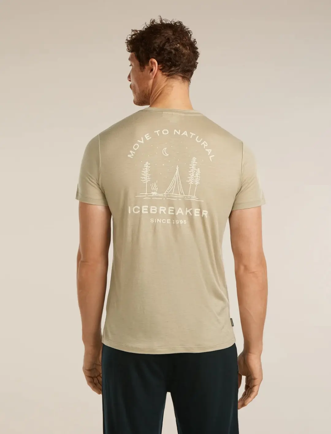 Icebreaker Merino 150 Tech Lite Peaceful Pass T-shirt Met Korte Mouwen Groen M Man