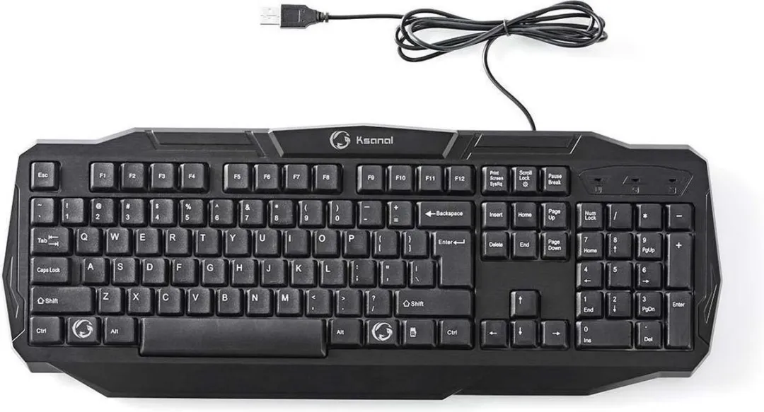 Nedis GKBD100BKUS Bedraad Gaming Toetsenbord - Zwart