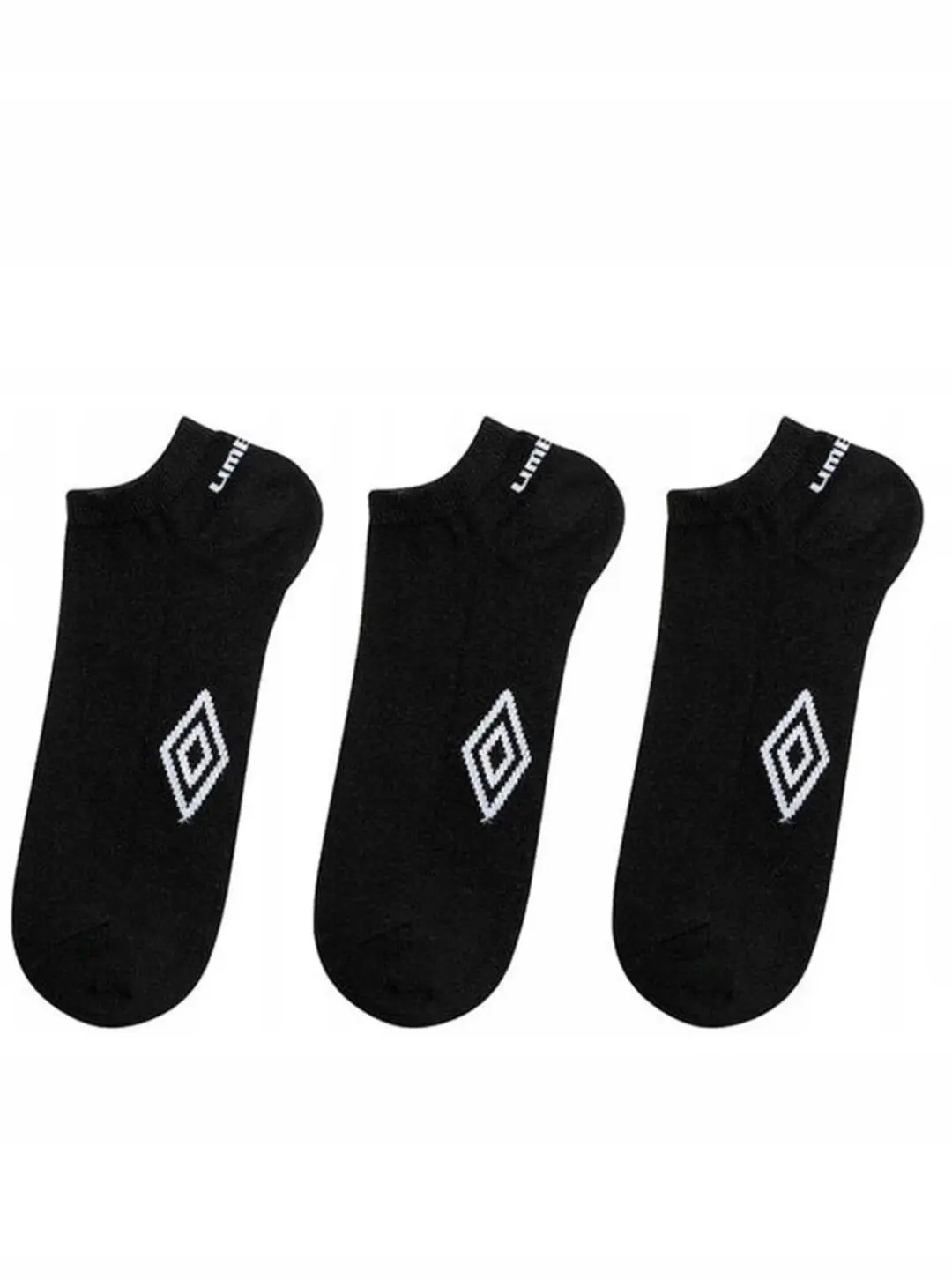 Umbro Sneakersokken 3-Pack Zwart Maat 35-38