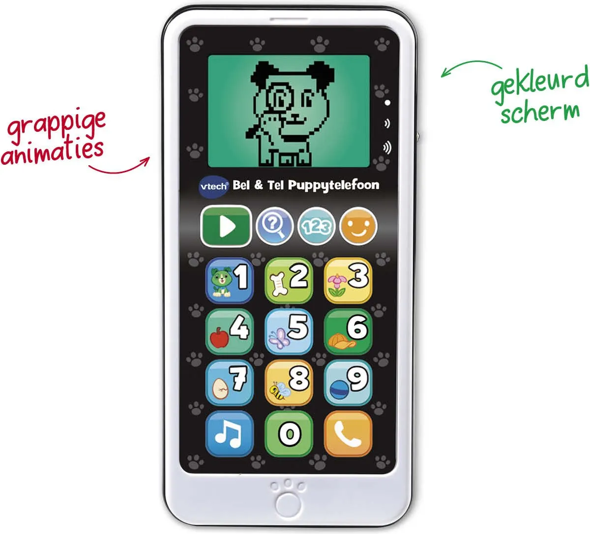 VTech Bel & Tel Puppytelefoon 80-603782 - Interactief Speelgoed - Multikleuren