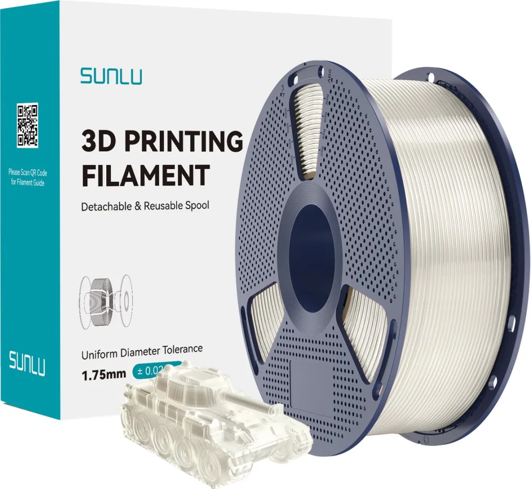 Sunlu PLA+ Transparant 1kg Filament 1.75mm