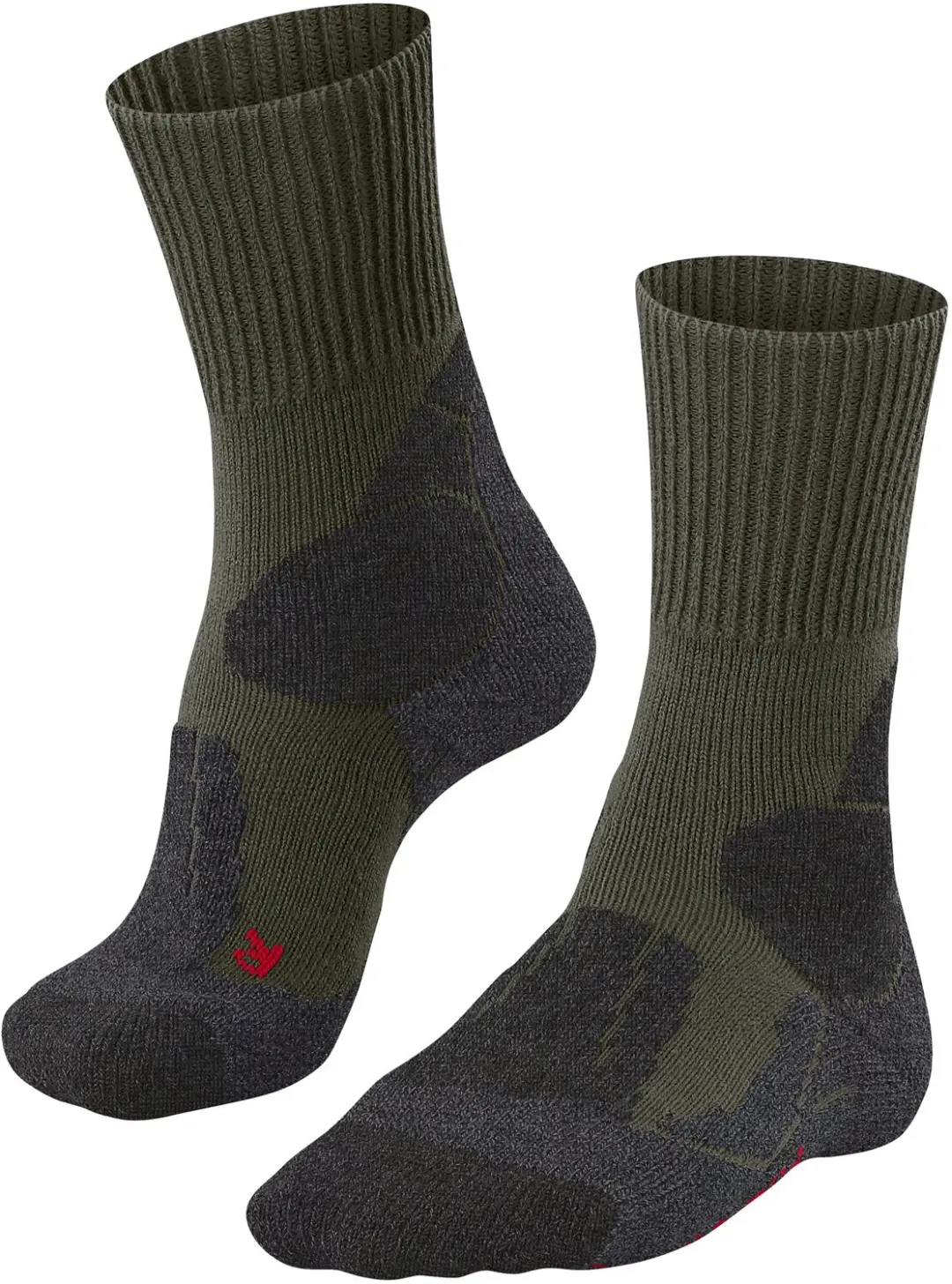 FALKE TK1 anti-blaar dik wol functioneel materiaal wandelsokken heren groen