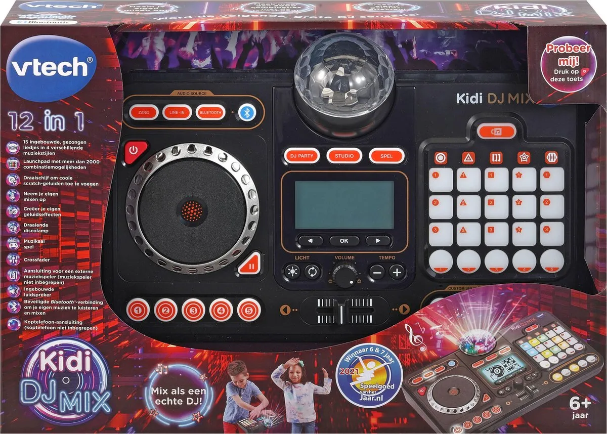 VTech Kidi DJ Mix DJ Set 80-547323 - Zwart