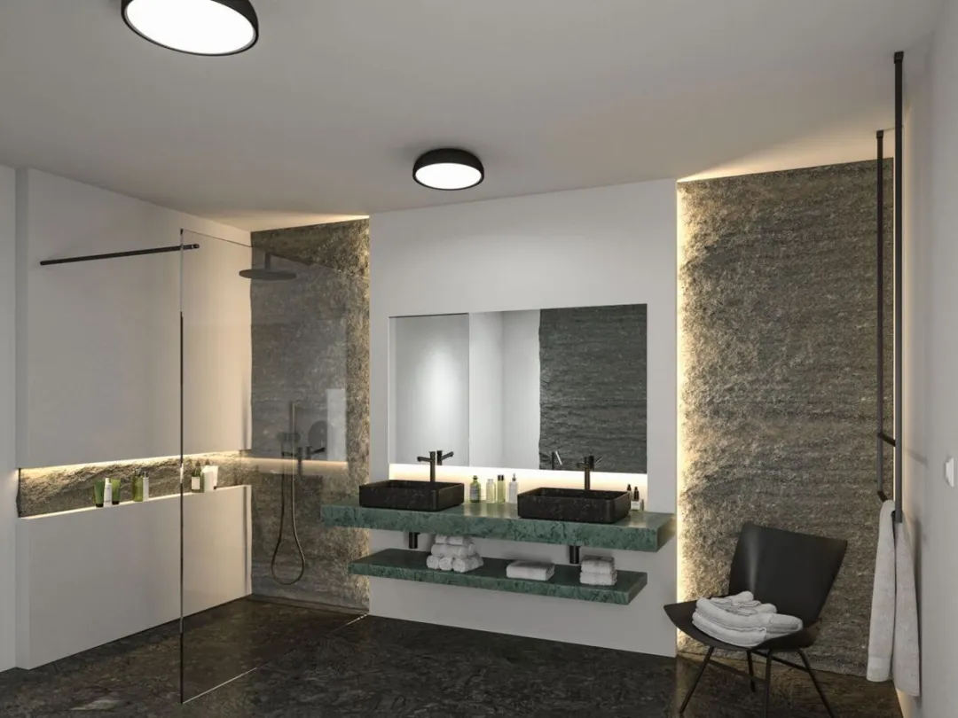 Paulmann Selection Bathroom LED Plafondlamp Oka IP44 - 950lm - Zwart mat