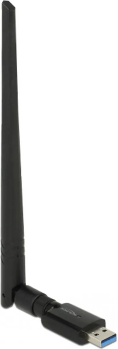 Delock USB-A Wi-Fi Dongle AC1200 - Externe Antenne - Zwart - afbeelding 6 van 6