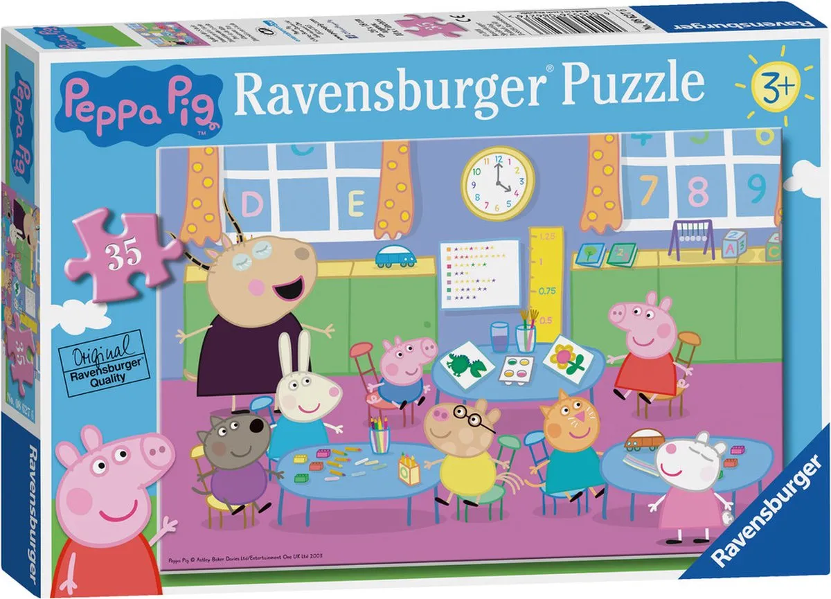 Ravensburger Peppa Pig Classroom Fun Legpuzzel 35 stuk(s) Stripfiguren