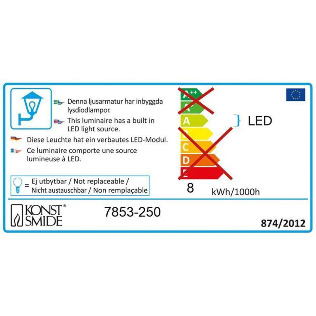 Konstsmide Chieri Spotlamp Buiten 6-lichts LED 3000K - Wit