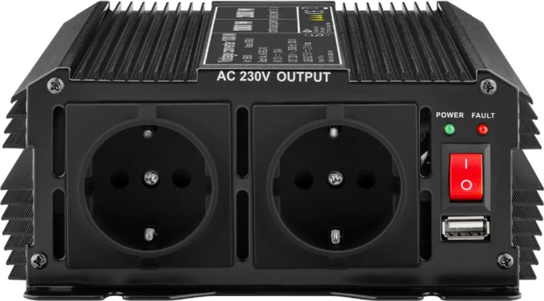 Goobay SPW IT Eiland omvormer 1000 W 12 V/DC - 230 V/AC, 5 V/DC