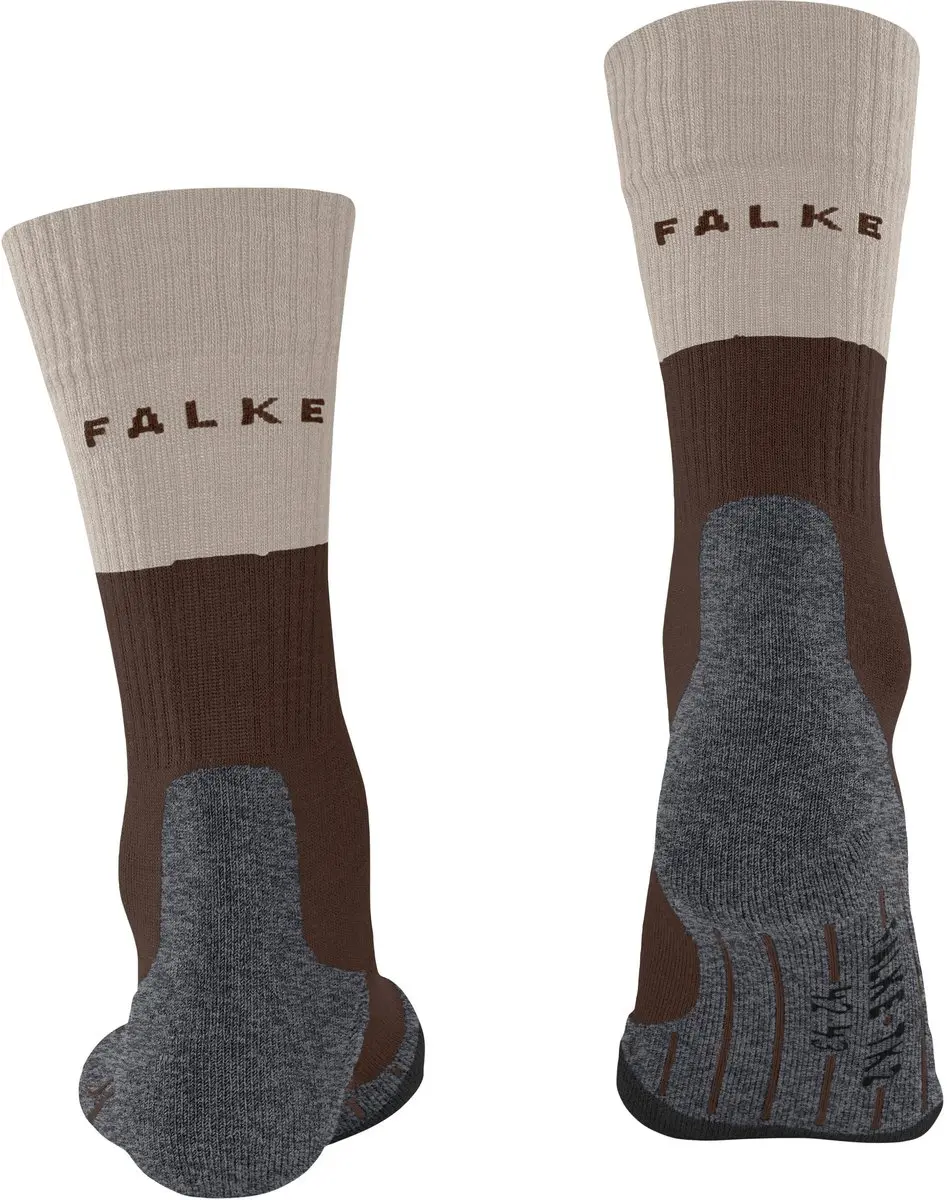 FALKE TK2 anti-blaar dik wol functioneel materiaal wandelsokken heren bruin