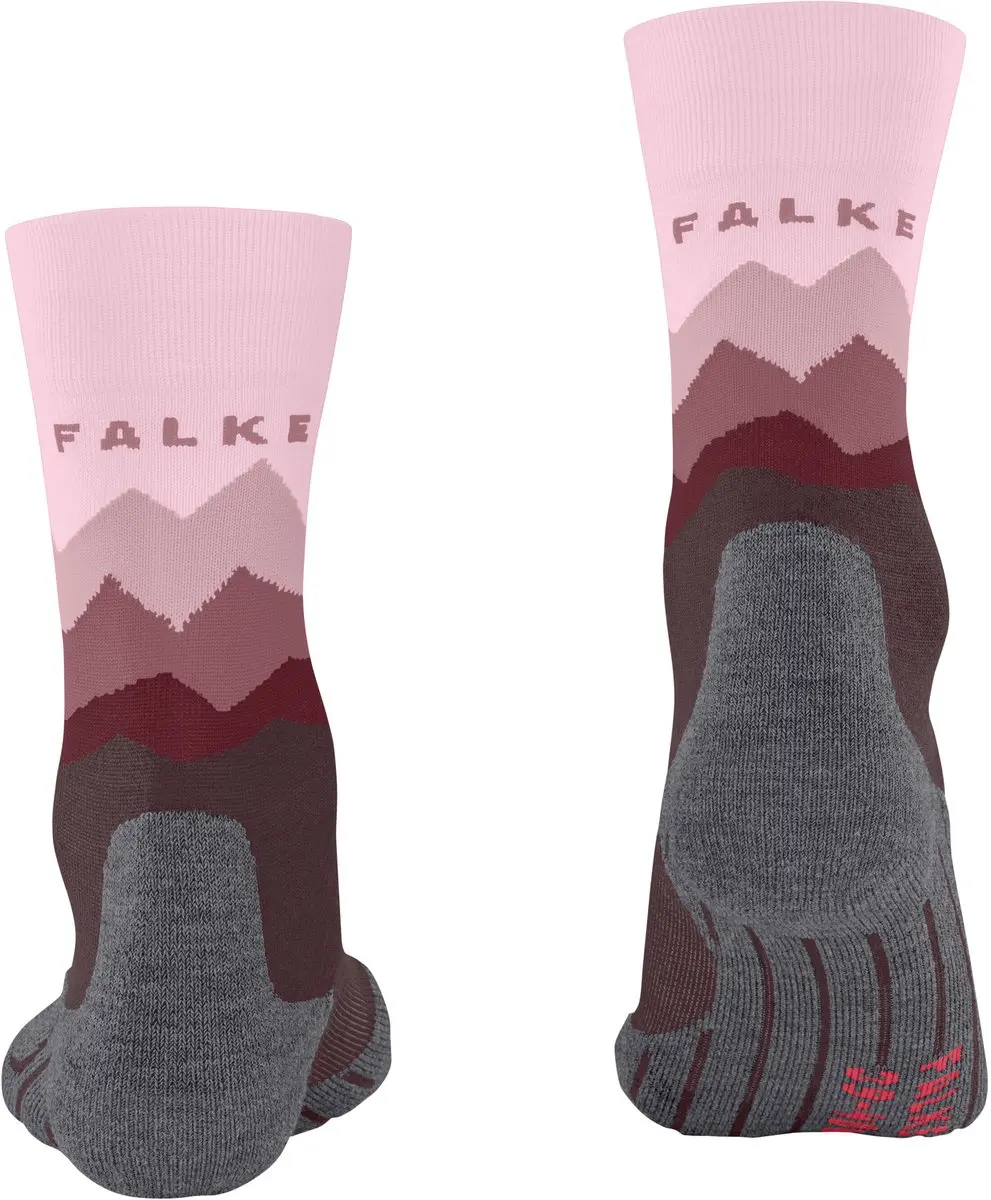 FALKE TK2 anti-blaar dik wol functioneel materiaal wandelsokken dames bruin