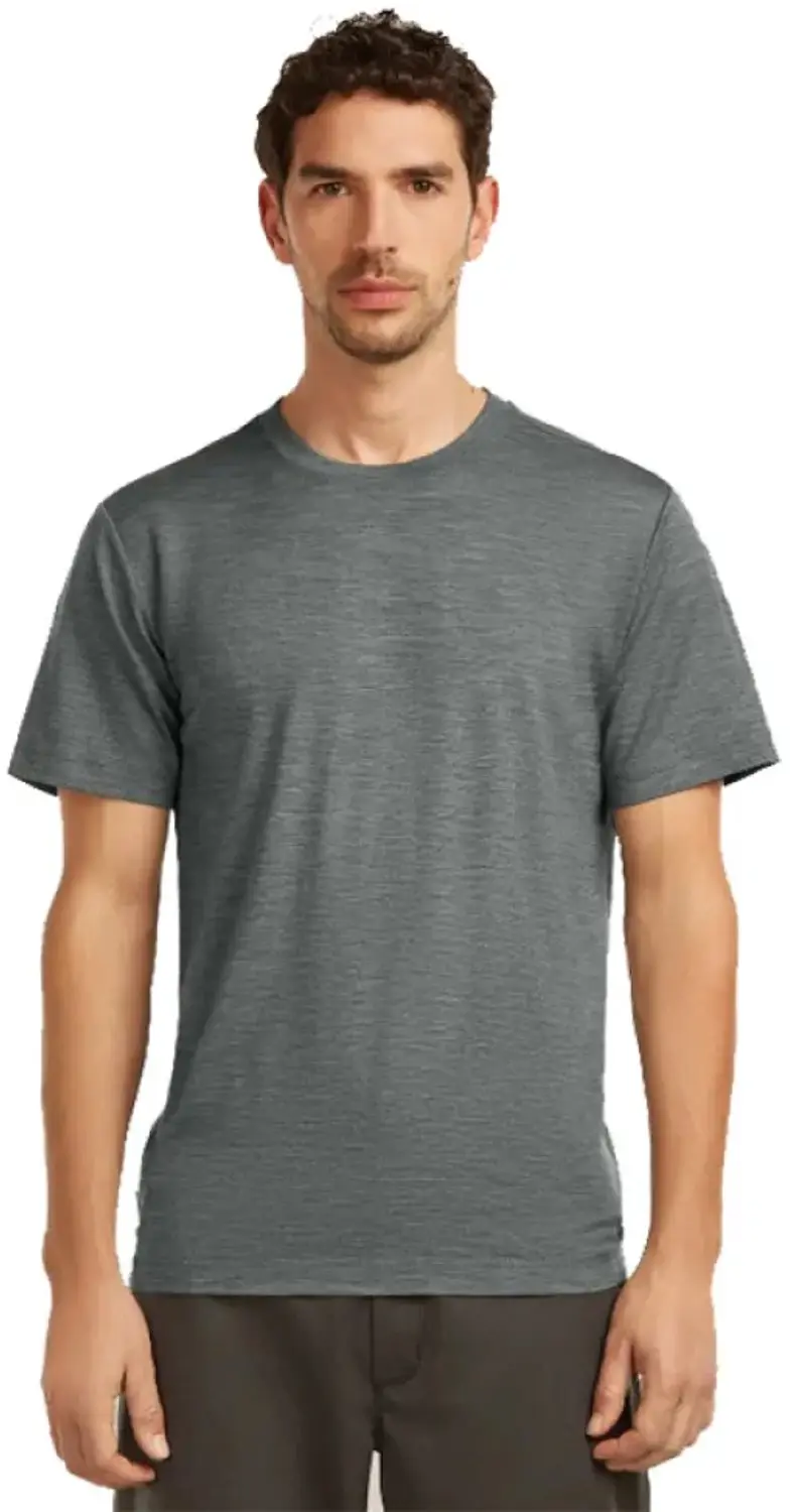 Icebreaker 15.5 Merinofine™ Jersey T-shirt Met Korte Mouwen Grijs XL Man