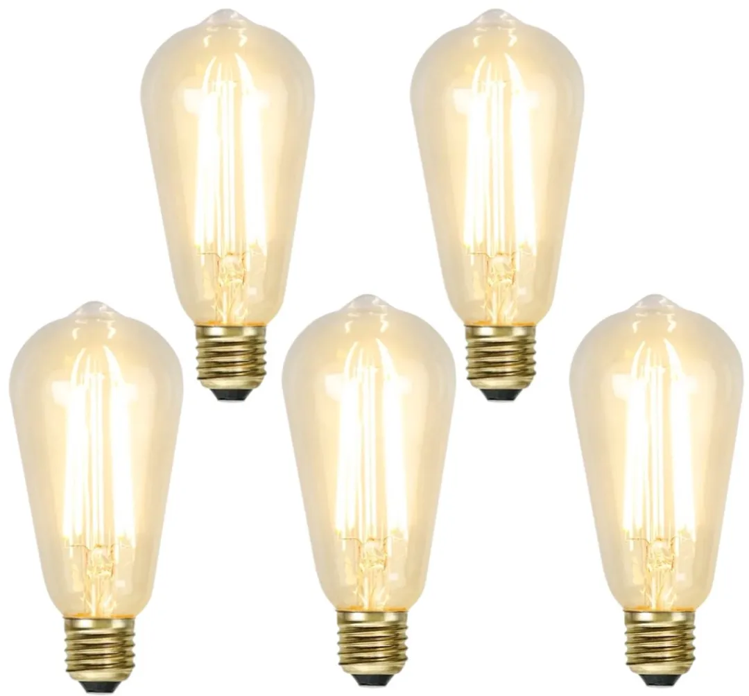 Star Trading Druppel-Edison E27 3.6W - 5 Stuks