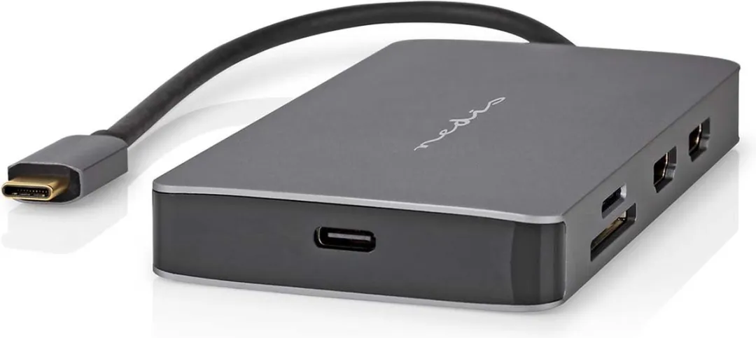 Nedis CCBW64250AT02 USB-C Hub 7-in-1 - 5 Gbps - Antraciet