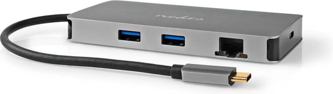 Nedis CCBW64250AT02 USB-C Hub 7-in-1 - 5 Gbps - Antraciet